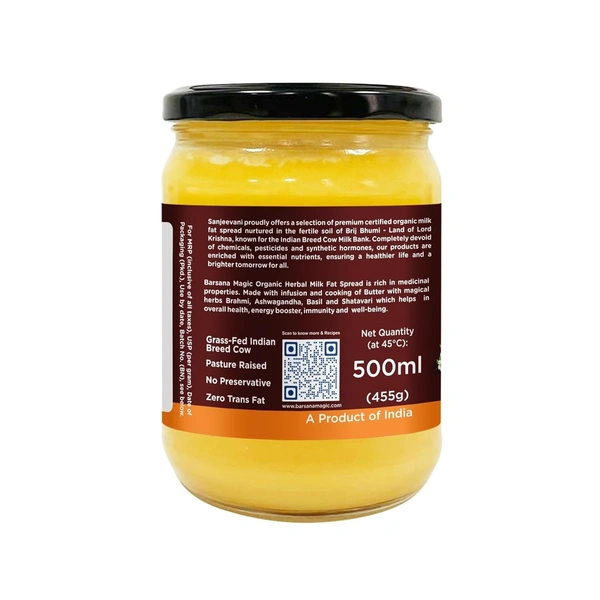 Sanjeevani Organics Herbal Milk Fat Spread 500ml