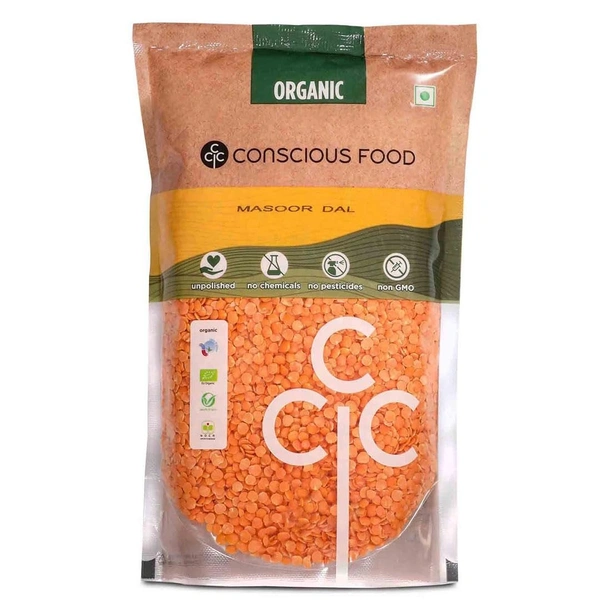 Conscious Food Organic Red Masoor Dal | 1kg