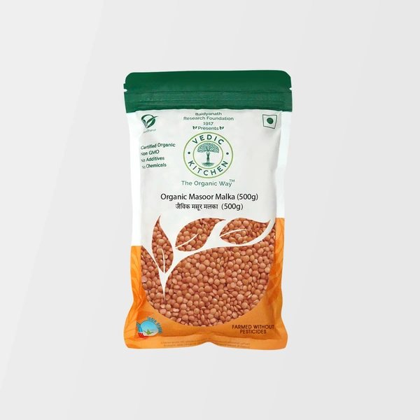 Vedic Kitchen Organic Masoor Malka 500g