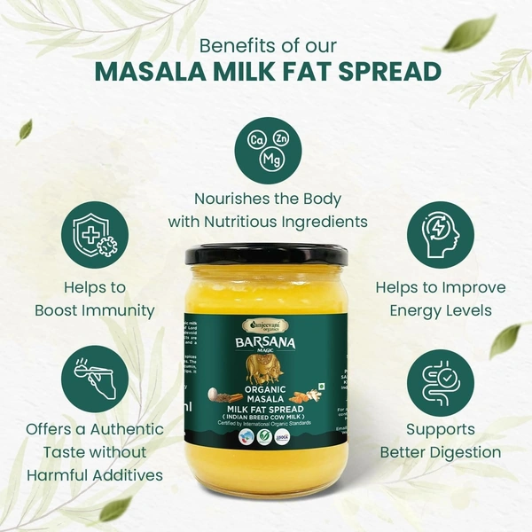 Sanjeevani Organics Masala Milk Fat Spread 500ml