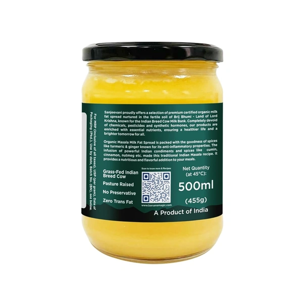 Sanjeevani Organics Masala Milk Fat Spread 500ml