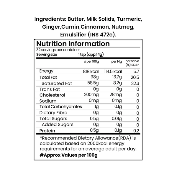 Sanjeevani Organics Masala Milk Fat Spread 500ml