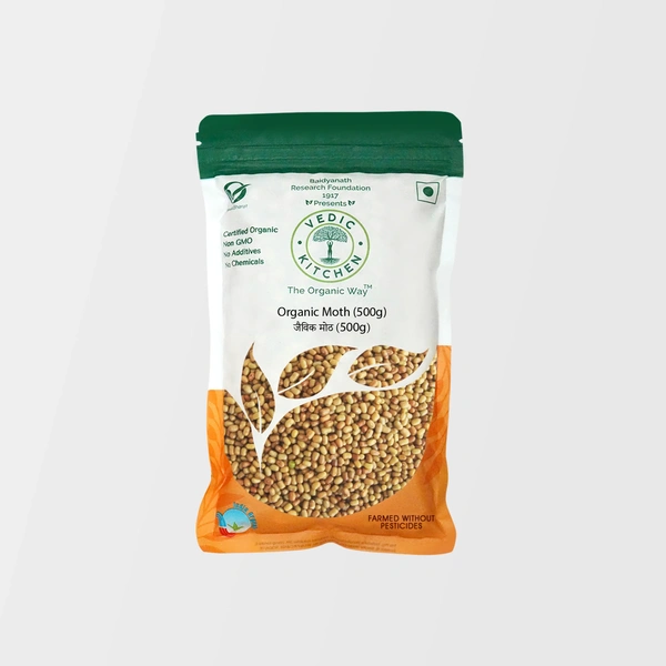 Vedic Kitchen Organic Moth Whole 500 g