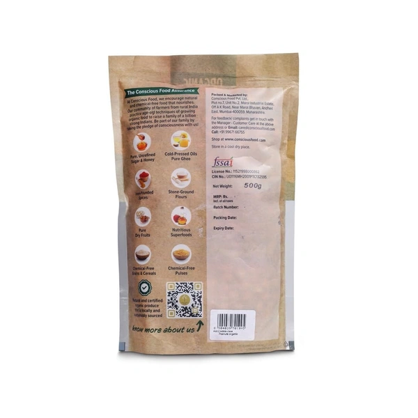 Conscious Food Whole Peanuts | 500g