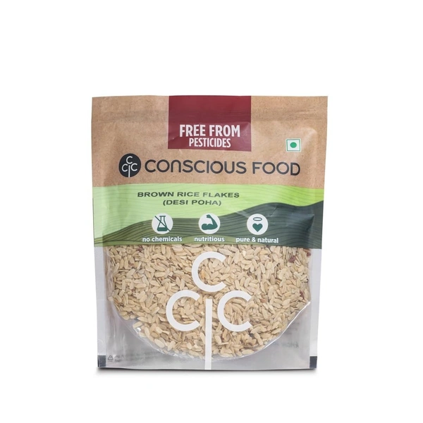 Conscious Food Desi Poha / Brown Rice Flakes