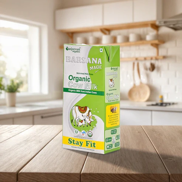 Sanjeevani Organics Organic Cow Milk Stay Fit Milk 1L
