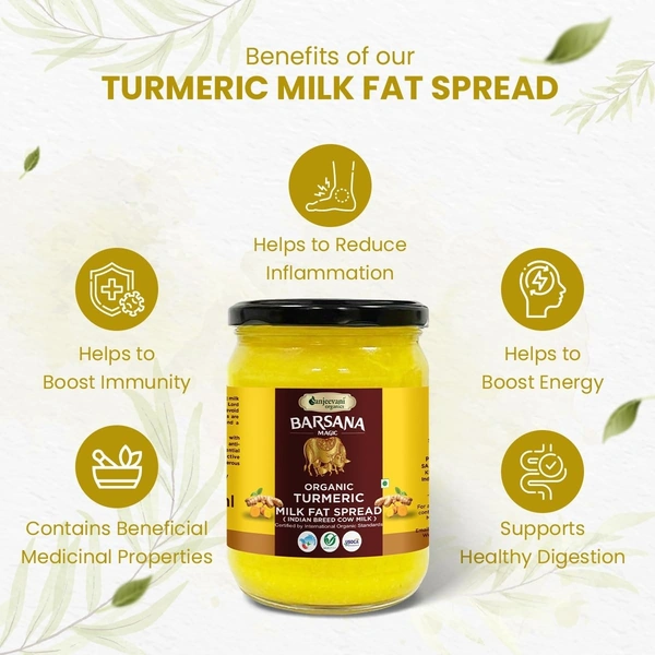 Sanjeevani Organics Turmeric Milk Fat Spread 500ml