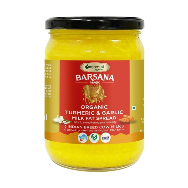 Sanjeevani Organics Turmeric & Garlic Milk Fat Spread 500ml