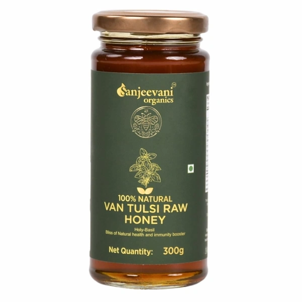Sanjeevani Organics 100% Natural Van Tulsi Raw Honey 300G