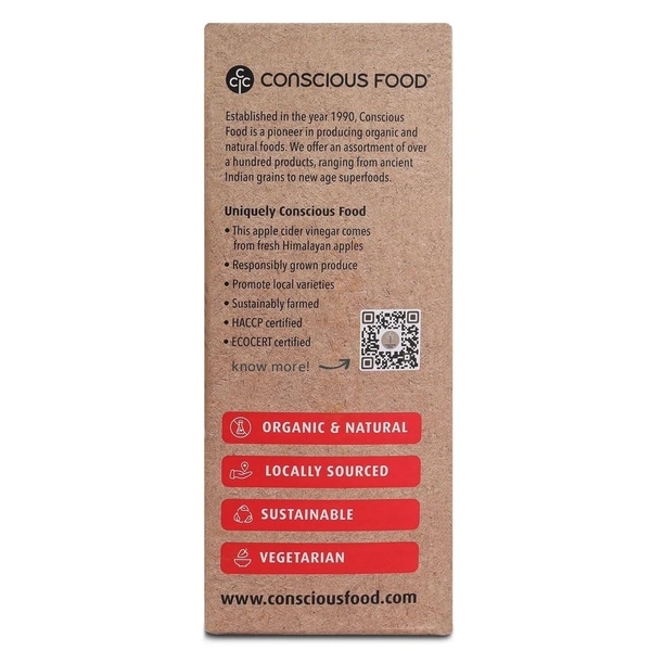 Conscious Food Apple Cider Vinegar 500ml