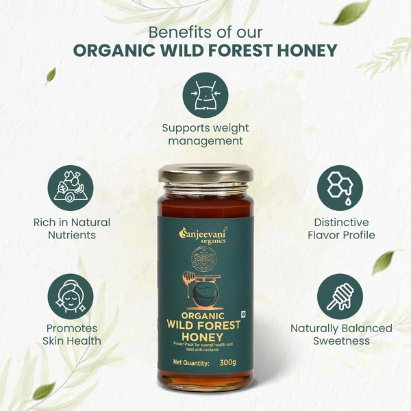 Sanjeevani Organics Organic Wild Forest Honey 300G