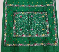 SKU0950 : Elegant Pure Silk Saree – Kantha Stitch | Parsi work - Kantha Stitch, Dry Clean Only, Yes