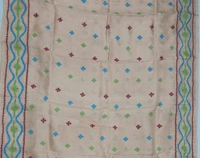 SKU0952 : Pure Silk | Gujrati Work – kantha Stitch - Kantha Stitch, Dry Clean Only, Yes