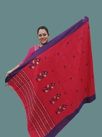SKU0713 : Pure Khadi Cotton Saree – Handwoven, Lightweight & Breathable Fabric - Hand Wash, Yes