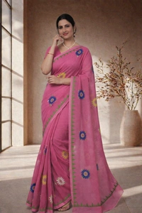 SKU1517 : Resham Check Kathiyawadi Saree with Hand Stitch Work | Traditional Festive & Ethnic Wear