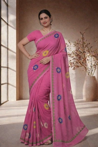 SKU1517 : Resham Check Kathiyawadi Saree with Hand Stitch Work | Traditional Festive & Ethnic Wear
