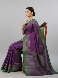 SKU0981 | Indian Soft Bishnupuri Katan Silk Saree | Batik Saree | Premium Quality - Dry Wash Only, Yes