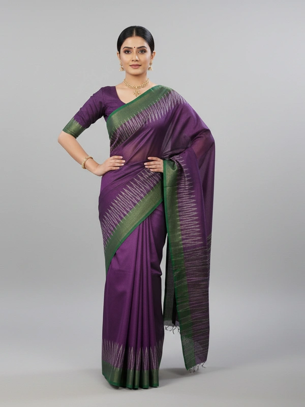SKU0981 | Indian Soft Bishnupuri Katan Silk Saree | Batik Saree | Premium Quality - Dry Wash Only, Yes