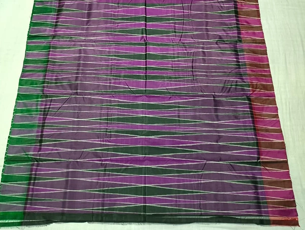 SKU0981 | Indian Soft Bishnupuri Katan Silk Saree | Batik Saree | Premium Quality - Dry Wash Only, Yes