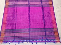 SKU0976 | Indian Soft Bishnupuri Katan Silk Saree | All body Dot Design | Premium Quality - Dry Wash Only, Yes