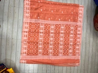 SKU1266 : Elegant Cotton Blend Jamdani Saree | Dhakai Jamdani - Hand Wash, Yes