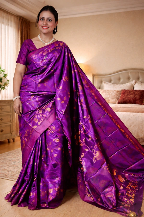 SKU1520 : Semi Silk Jamdani Saree | Traditional Handwoven Elegant Festive & Ethnic Wear