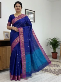 SKU0817 : Elegant Handwoven Semi Silk Saree - Hand Wash, Yes