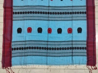 SKU0851 : Pure Khadi Cotton Saree – Handwoven, Lightweight & Breathable Fabric - Hand Wash, Yes