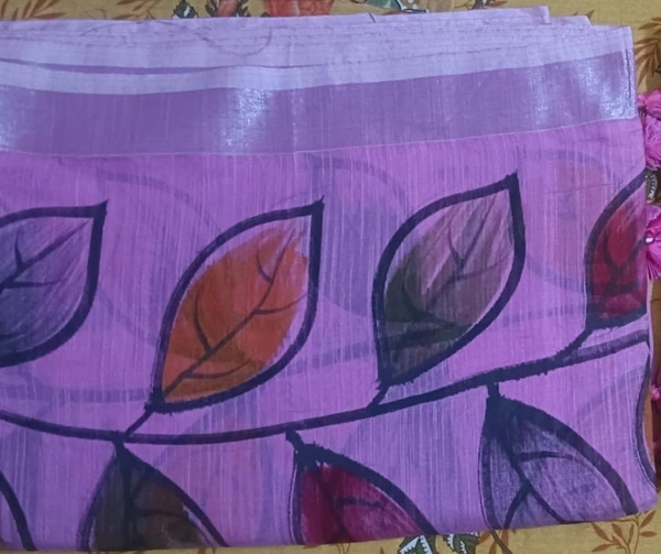 SKU1049 : Shampa FL-1 | Elegant Pure Linen Saree – Lightweight, Breathable & Handwoven Elegance - Hand Wash, Yes