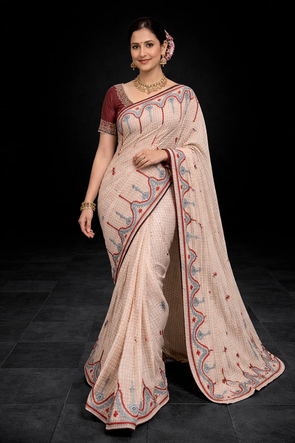 SKU1463 : Tant Cotton with Gujrati Work