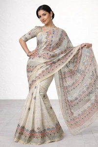 SKU1465 : Resham Matka Fabric with Gujarati & Lambani Handwork