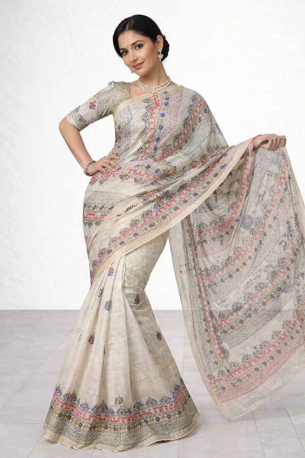 SKU1465 : Resham Matka Fabric with Gujarati & Lambani Handwork