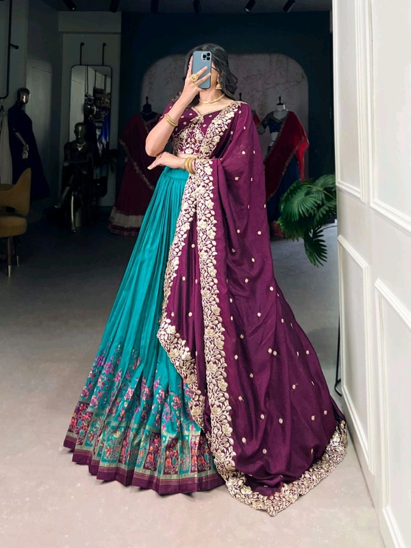 Wedding Special Tusser Silk Lehenga 