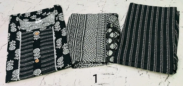 Premium Quality Cotton Kurti Pant Set Specially for Black Lovers