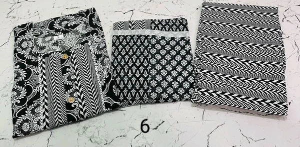 Premium Quality Cotton Kurti Pant Set Specially for Black Lovers