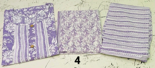 Premium Quality Cotton Kurti Pant Set 💜💚💛