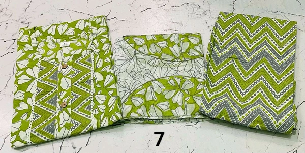 Premium Quality Cotton Kurti Pant Set 💜💚💛