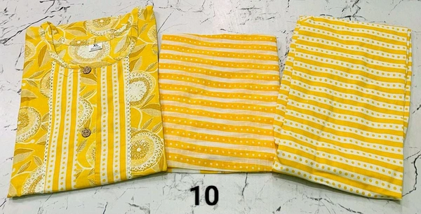 Premium Quality Cotton Kurti Pant Set πππ