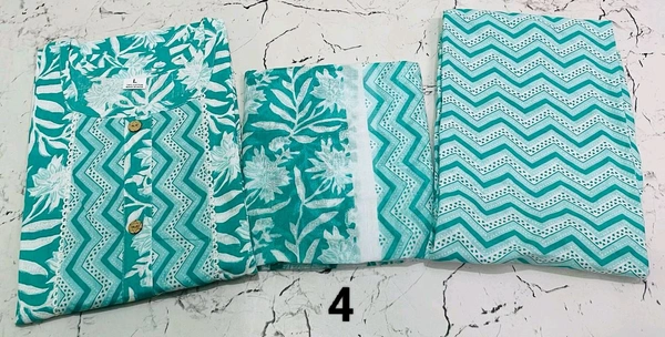 Premium Quality Cotton Kurti Pant Set 🩵