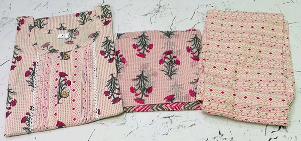 Premium Quality Cotton Kurti Pant Set