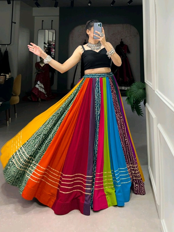 Navratri Special Multicolour Lehenga