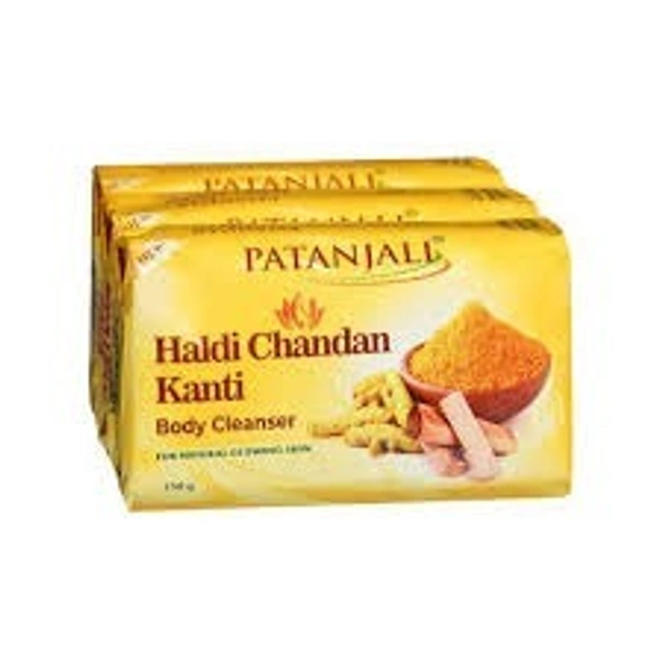 PATANJALI SOAP HALDI CHANDAN 150g X 3N - 3 PCS
