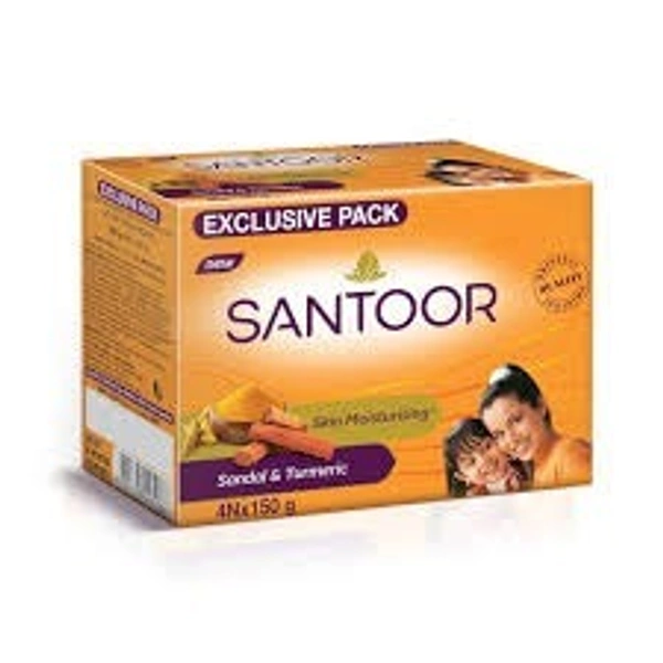 SANTOOR SOAP 150 GRAM  SANDAL - 3 PCS