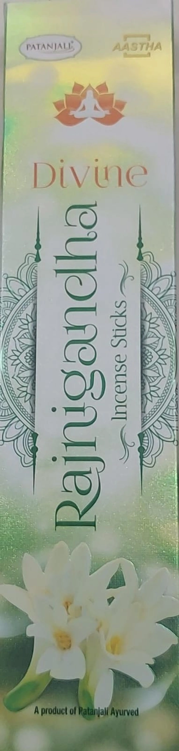 Patanjali Divine Rajnignadha Incense Sticks - white mogra