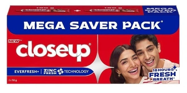 Closeup CloseUp Red Paste 150 gram + Free 150 Grams - 300 gram