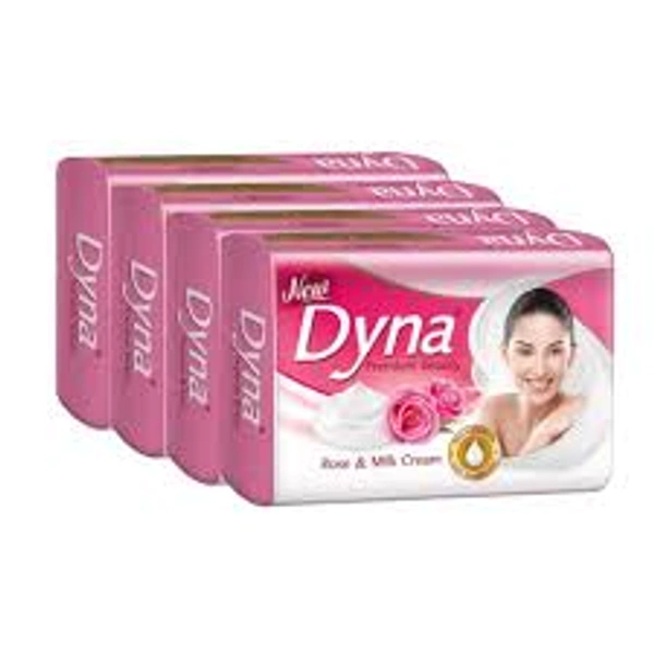 DYNA ROSE & MILK CREAM 125GMX4 - 4 PCS