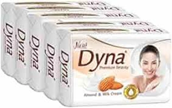 DYNA SOAP ALMOND & MILK CREM 125gx3+1FR - 4 PCS