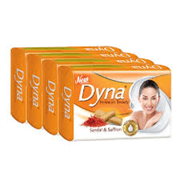 DYNA SOAP SANDAL SAFFRON 125GM X 4N - 4 PCS