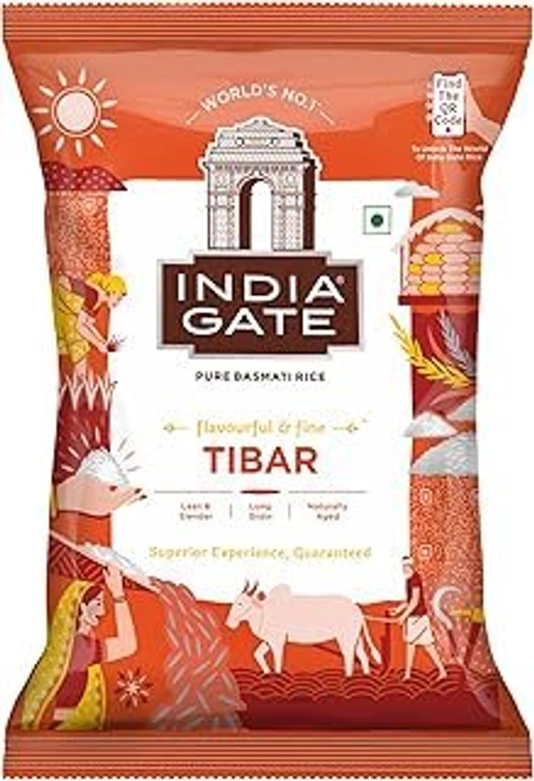 india gate INDIA GATE BASMATI RICE TIBAR 1KG - 1 Kg