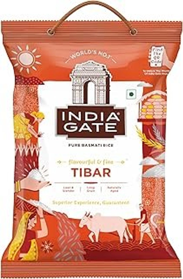 india gate INDIA GATE BASMATI RICE TIBAR 5KG - 5 Kg